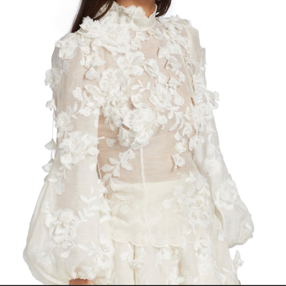 Zimmermann post card applique top